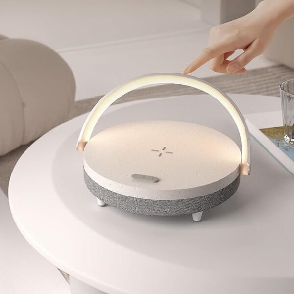 Gift for Her, Music Table Lamp with Wireless Charger